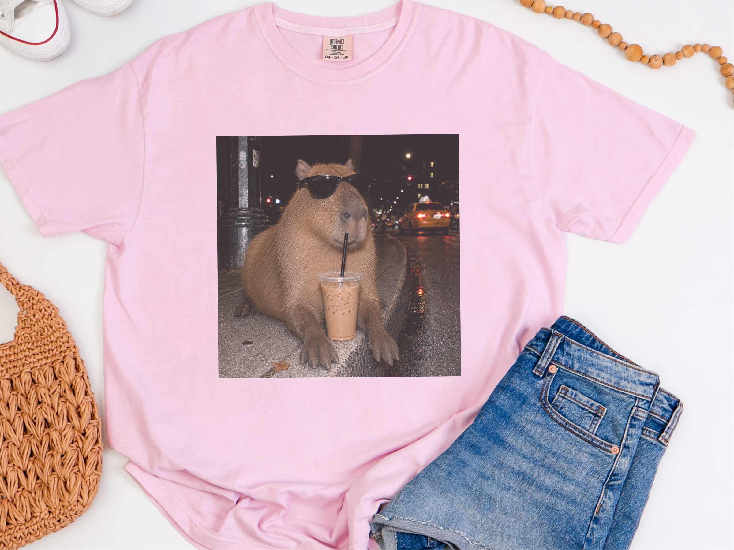 Cool Capybara Iced Coffee funny shirt - photo 4