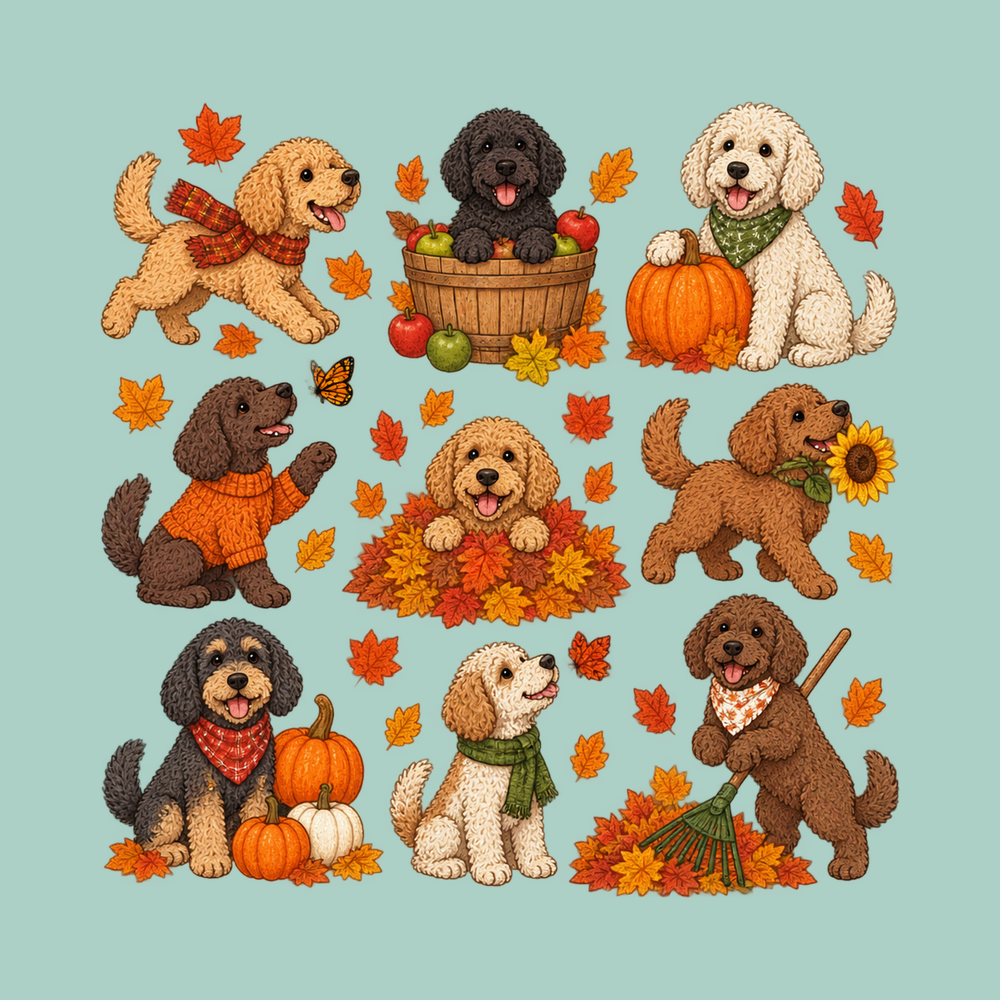 Cockapoo Fall Activities Collection Comfort Colors Shirt