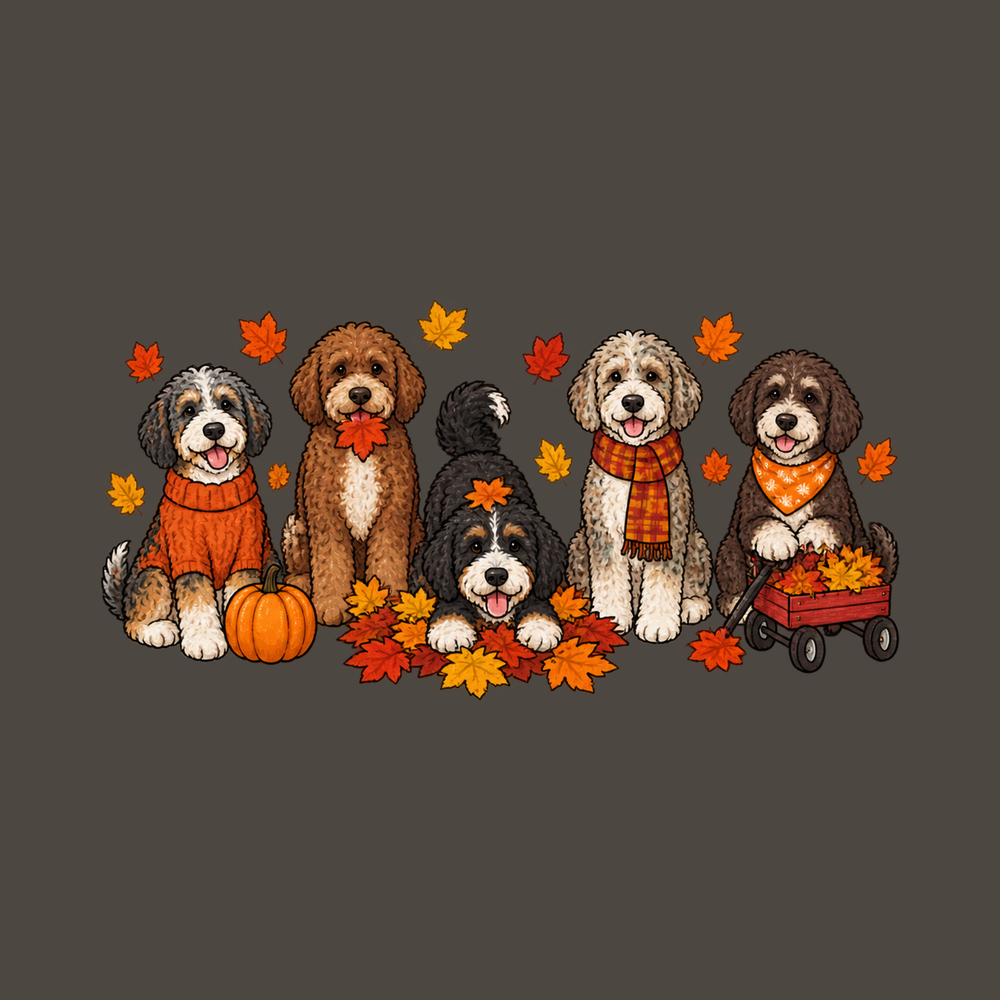 Aussiedoodle Fall Activities Lineup Fall Dog Shirt Dog Lover Gift