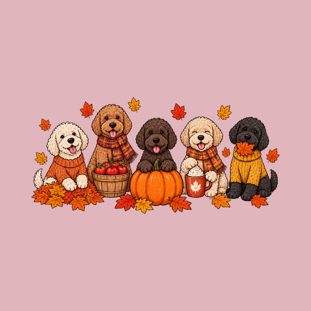 Colorful Maltipoo Fall Activities Autumn Dog Tee Maltipoo Lover Gift
