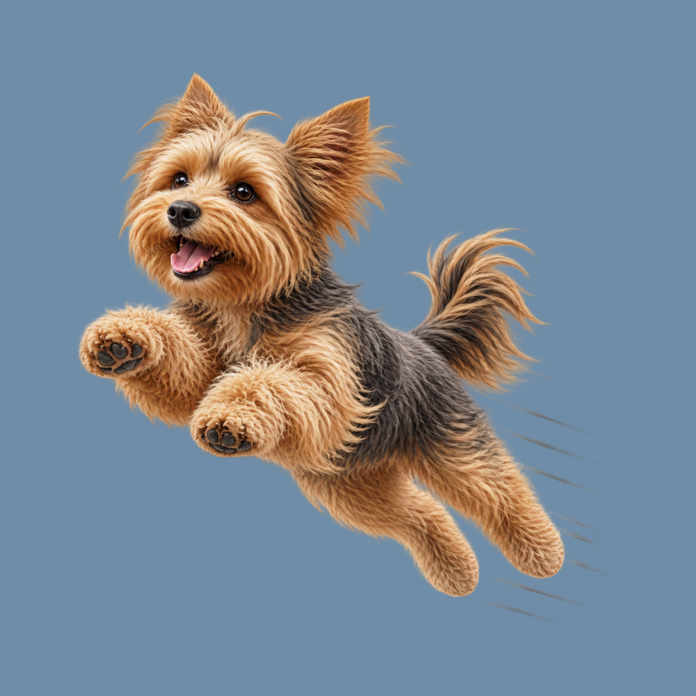 Flying Yorkie Speed Lines Yorkie Mom Shirt
