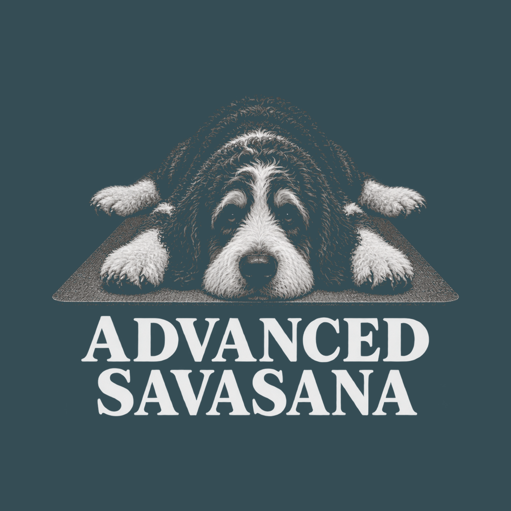 Bernedoodle Advanced Savasana Yoga Dog Shirt - Yoga Teacher Gift