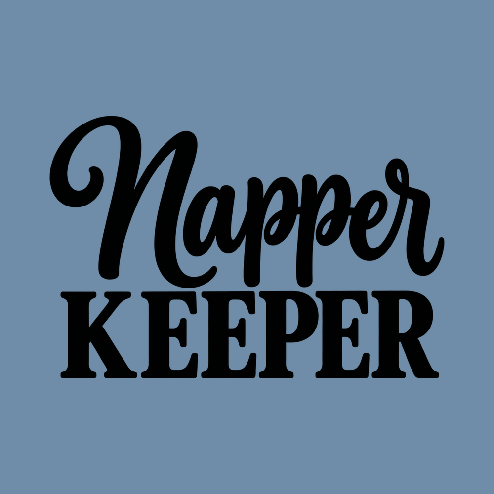 Napper Keeper Script Typography Cozy Oversized Sleep Shirt Tee