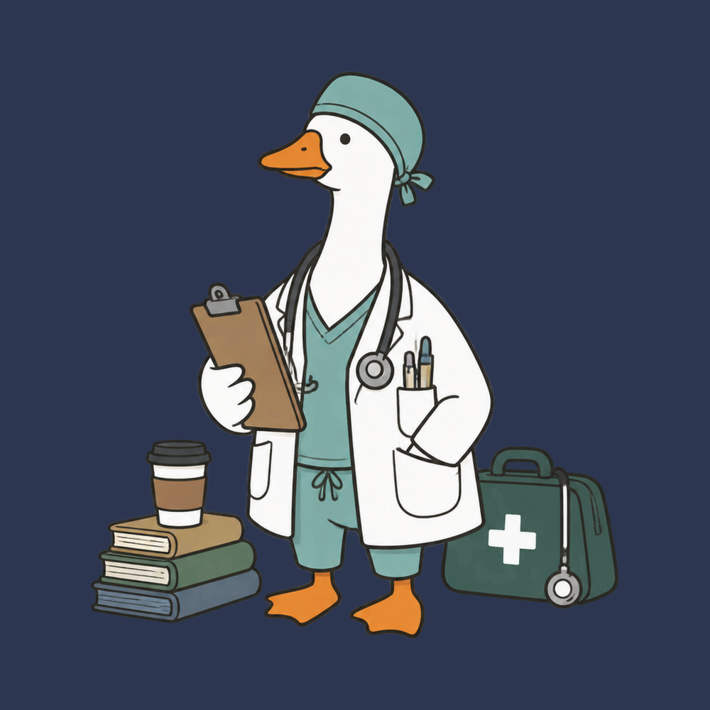Goose Doctor Medical Scrubs Tee Funny Nurse Shirt Medical Goose Shirt