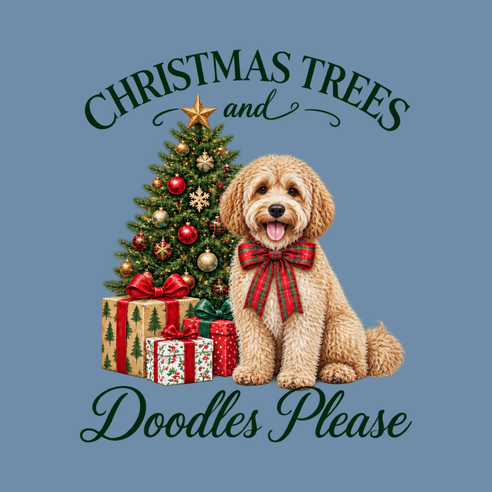 Maltipoo Christmas Tree Holiday T-Shirt Festive Dog Lover Gift
