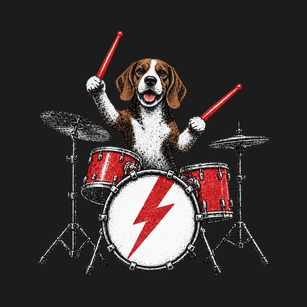 Beagle Rock Drummer Heavyweight Vintage Wash Garment-Dyed T-Shirt