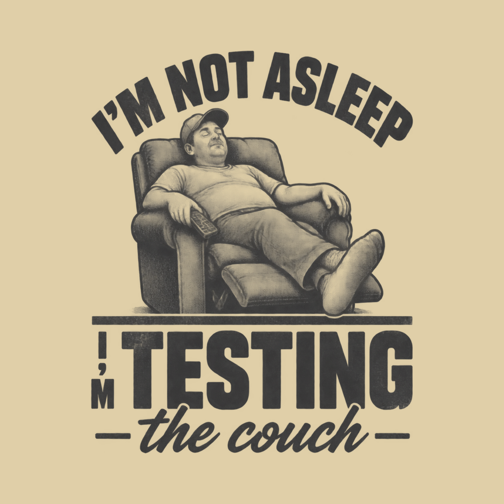 Sleeping Man In Recliner Chair Funny Introvert Shirt Dad Gift