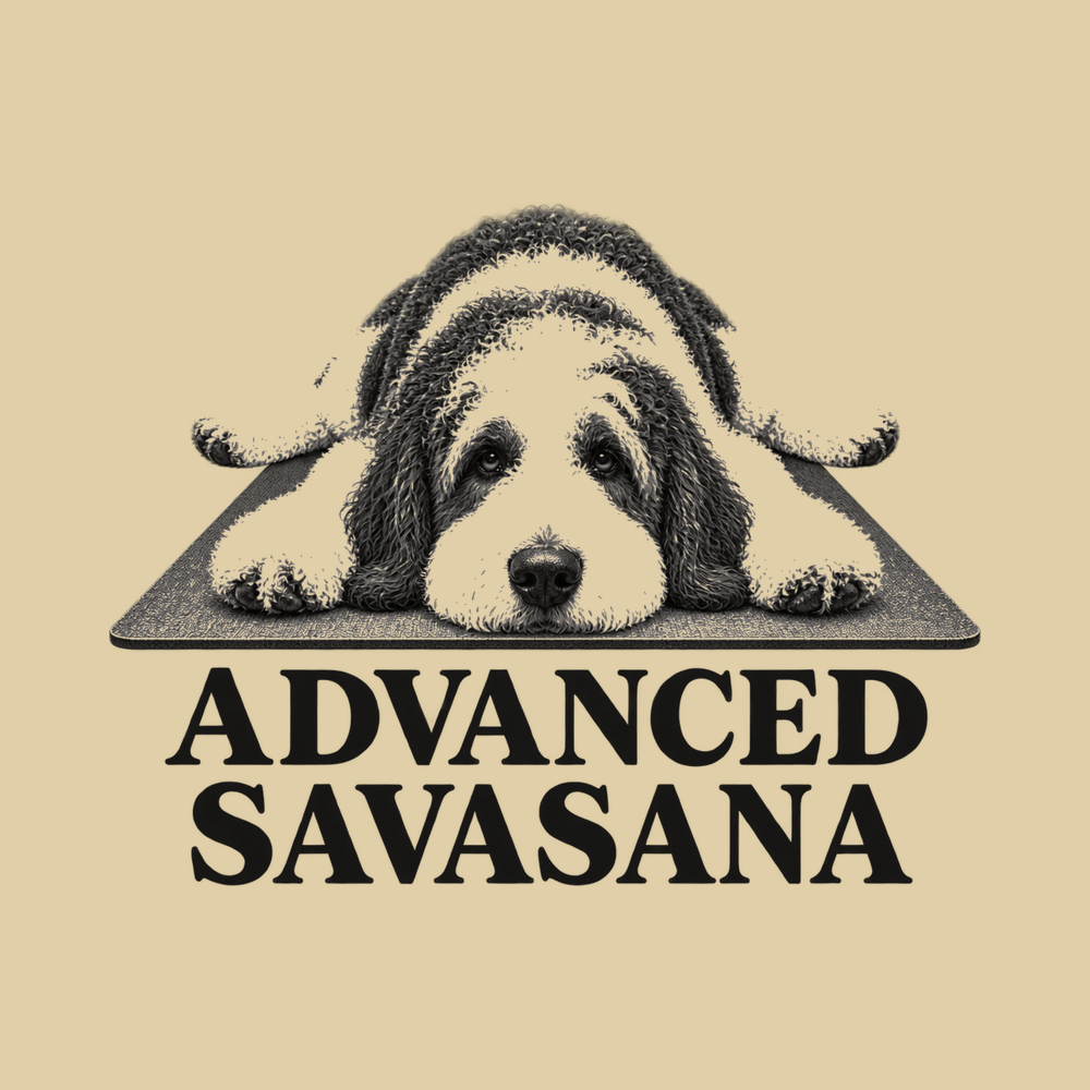 Sheepadoodle Advanced Savasana Yoga Mindfulness Shirt