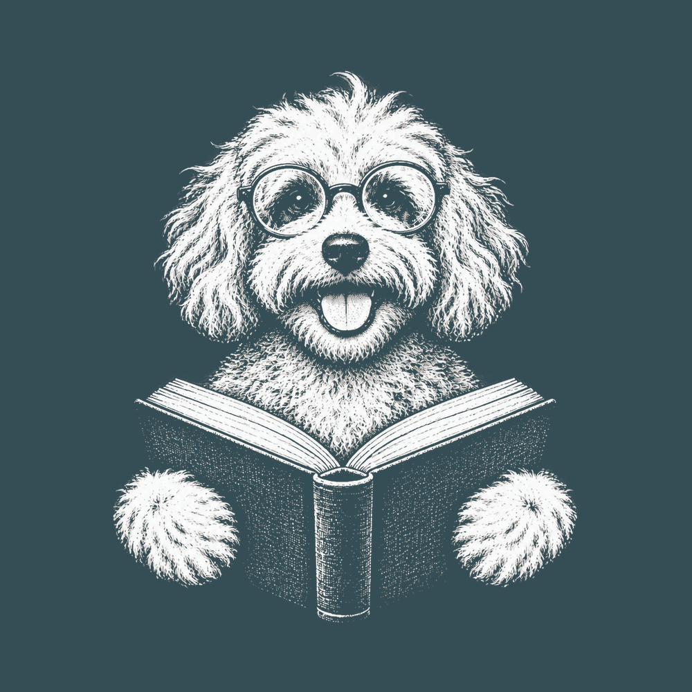 Reading Maltipoo With Glasses Bookish Dog Tee Maltipoo Mom Gift