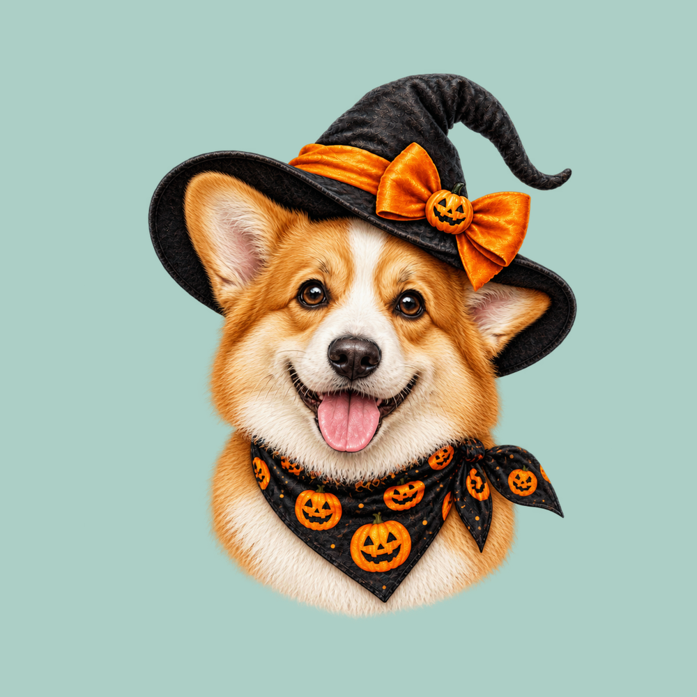 Halloween Corgi Witch Hat Spooky Corgi Shirt and Dog Mom Gift