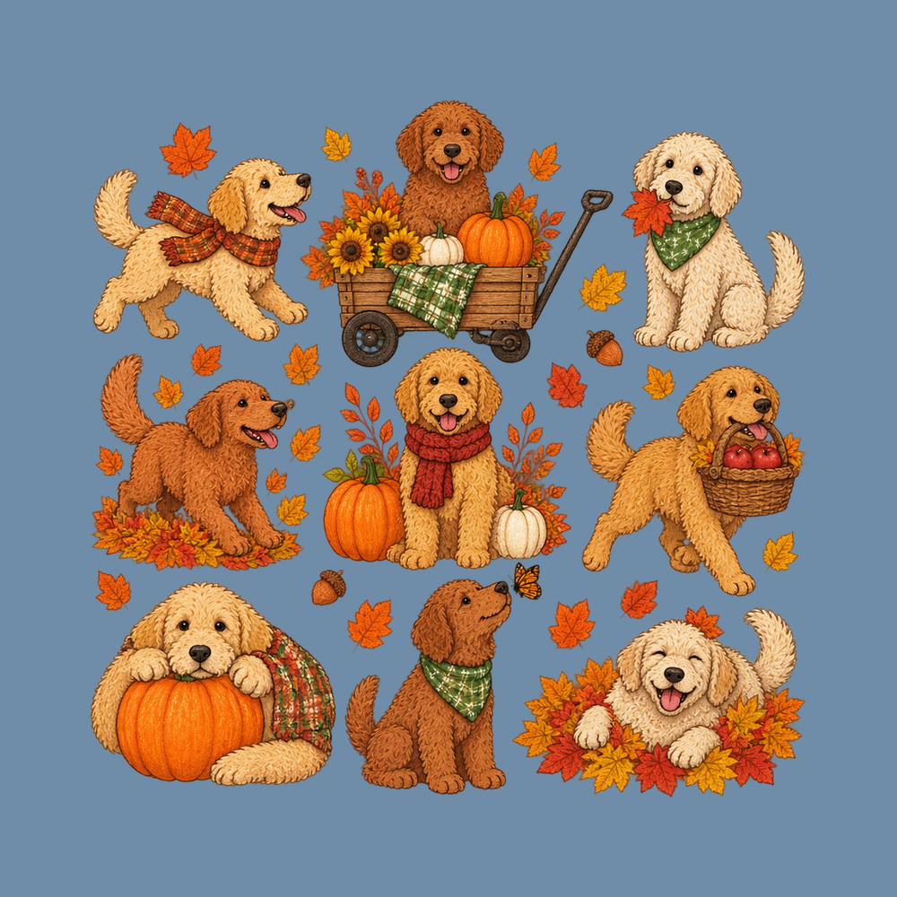 Golden Retriever Fall Activities Autumn Dog Shirt Dog Mom Clothing