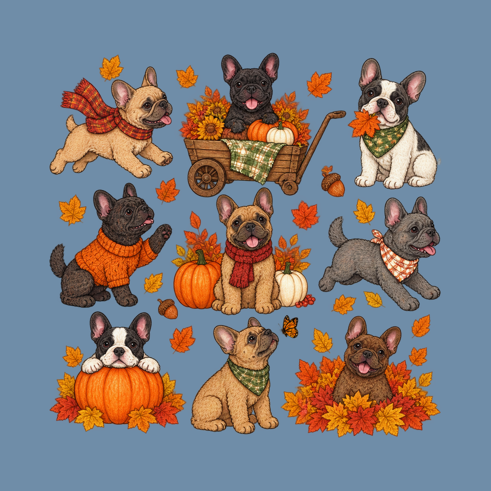 French Bulldog Autumn Activities Shirt - Frenchie Mom Gift Tee