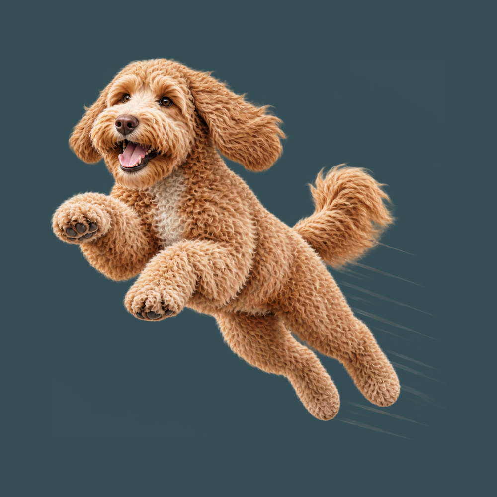 Running Labradoodle Speed Lines Dog Agility Shirt Labradoodle Tee