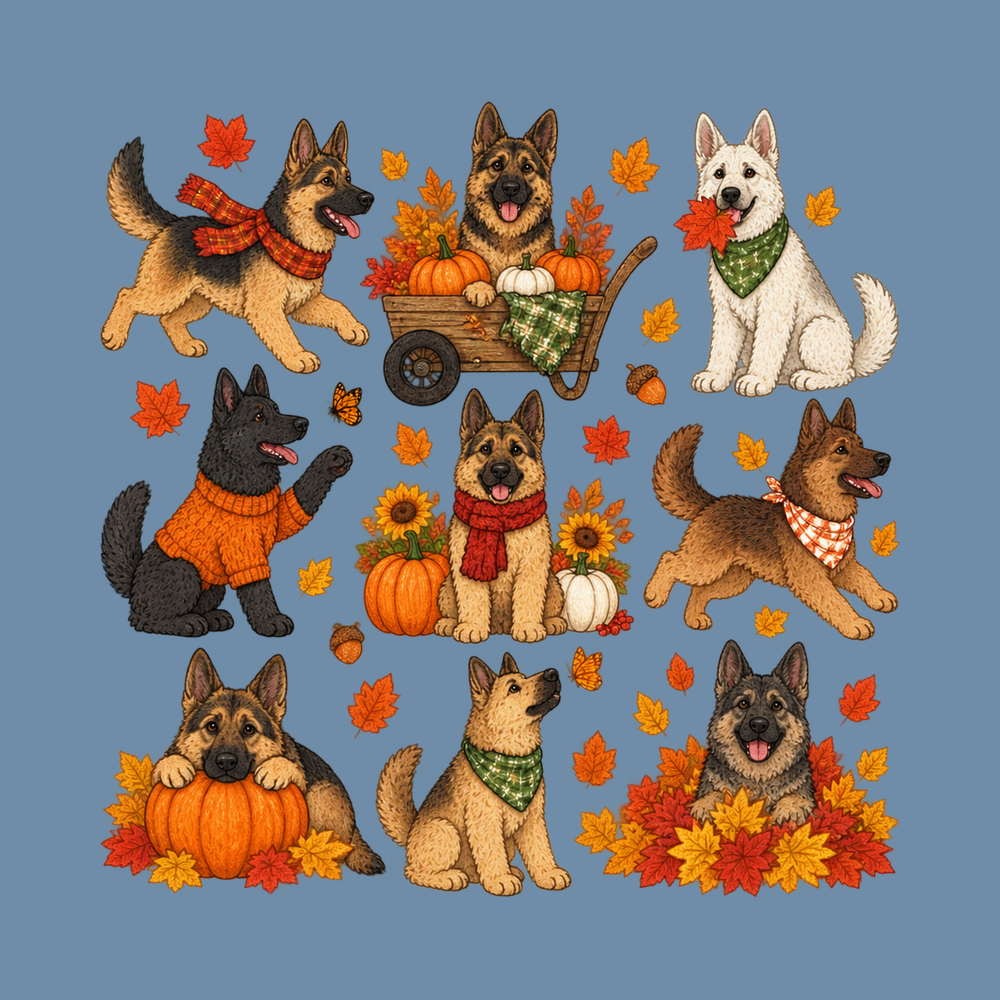 German Shepherd Fall Activities T-Shirt