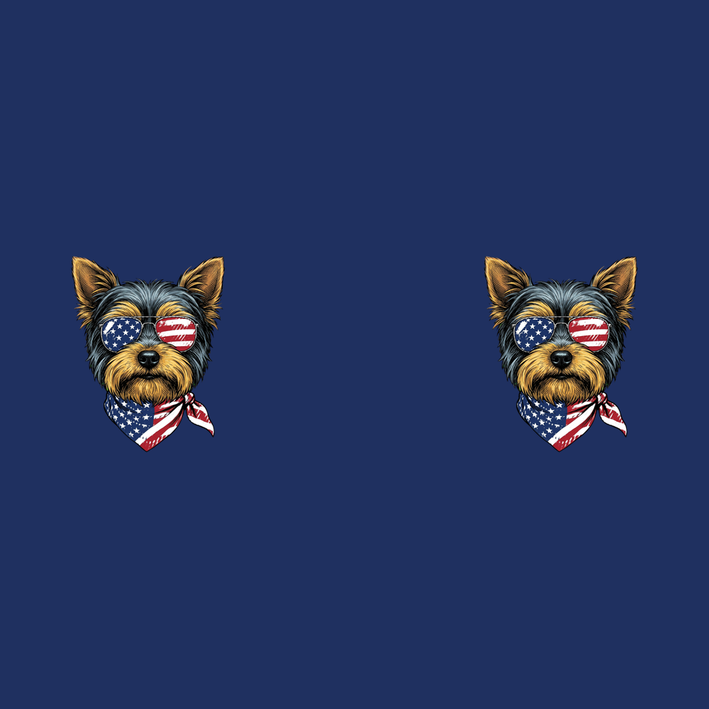 Patriotic Yorkie American Flag2 Patriotic Dog Tee Yorkshire Dog Gift
