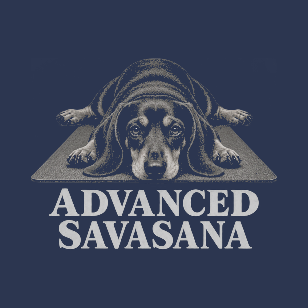 Dachshund Advanced Savasana Yoga Dog Lover Funny Yoga Shirt Top