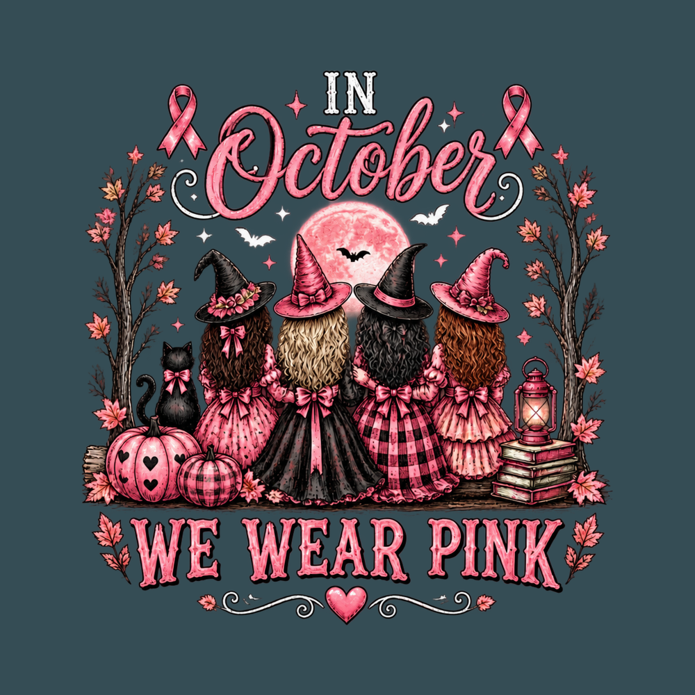 Pink Witches Breast Cancer Squad Halloween Breast Cancer Shirt
