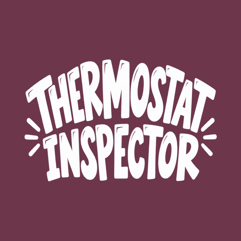 Thermostat Inspector Funny Uncle Shirt Sarcastic Dad Joke Tee