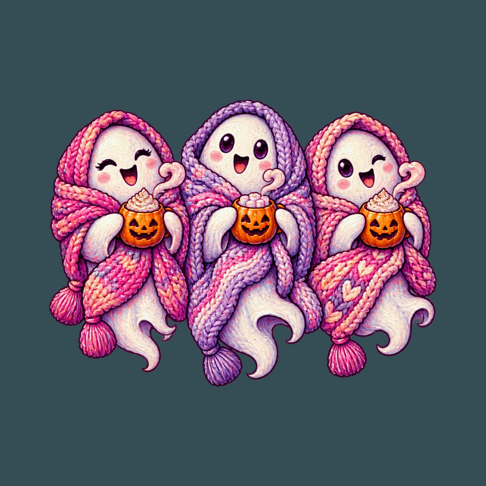 Cozy Ghosts Pumpkin Drinks Pumpkin Spice Ghost Shirt Cute Tee