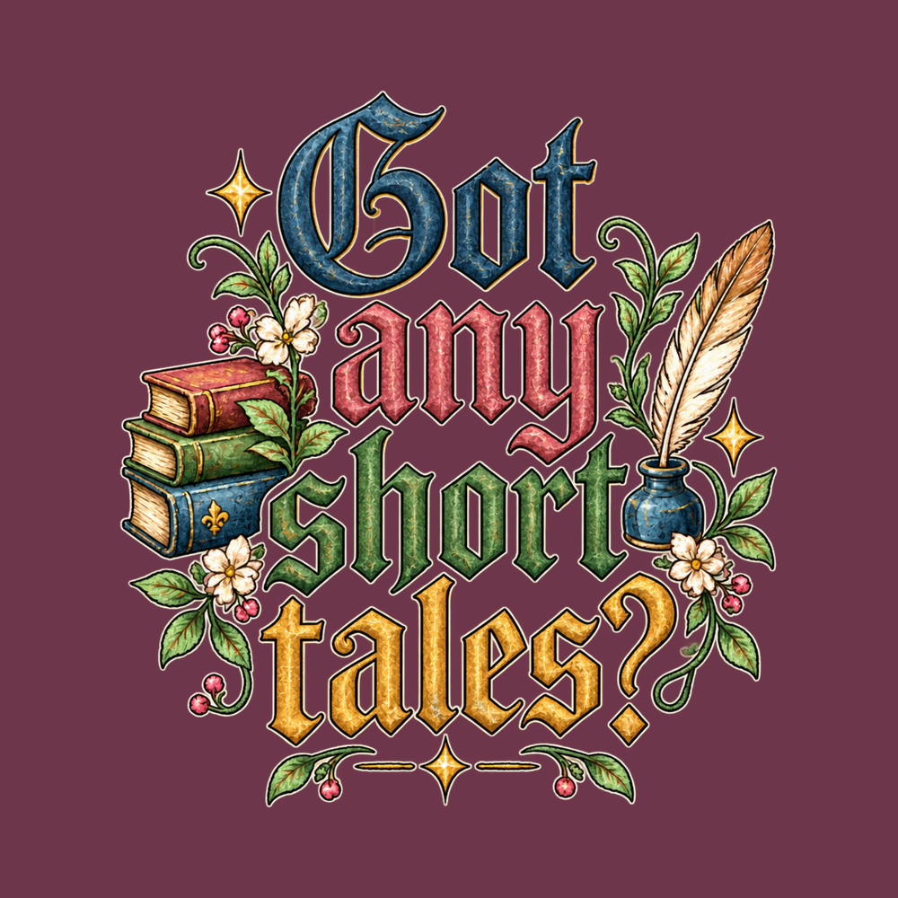 Gothic Lettering Stacked Books Quill Comfort Colors Heavyweight Tee