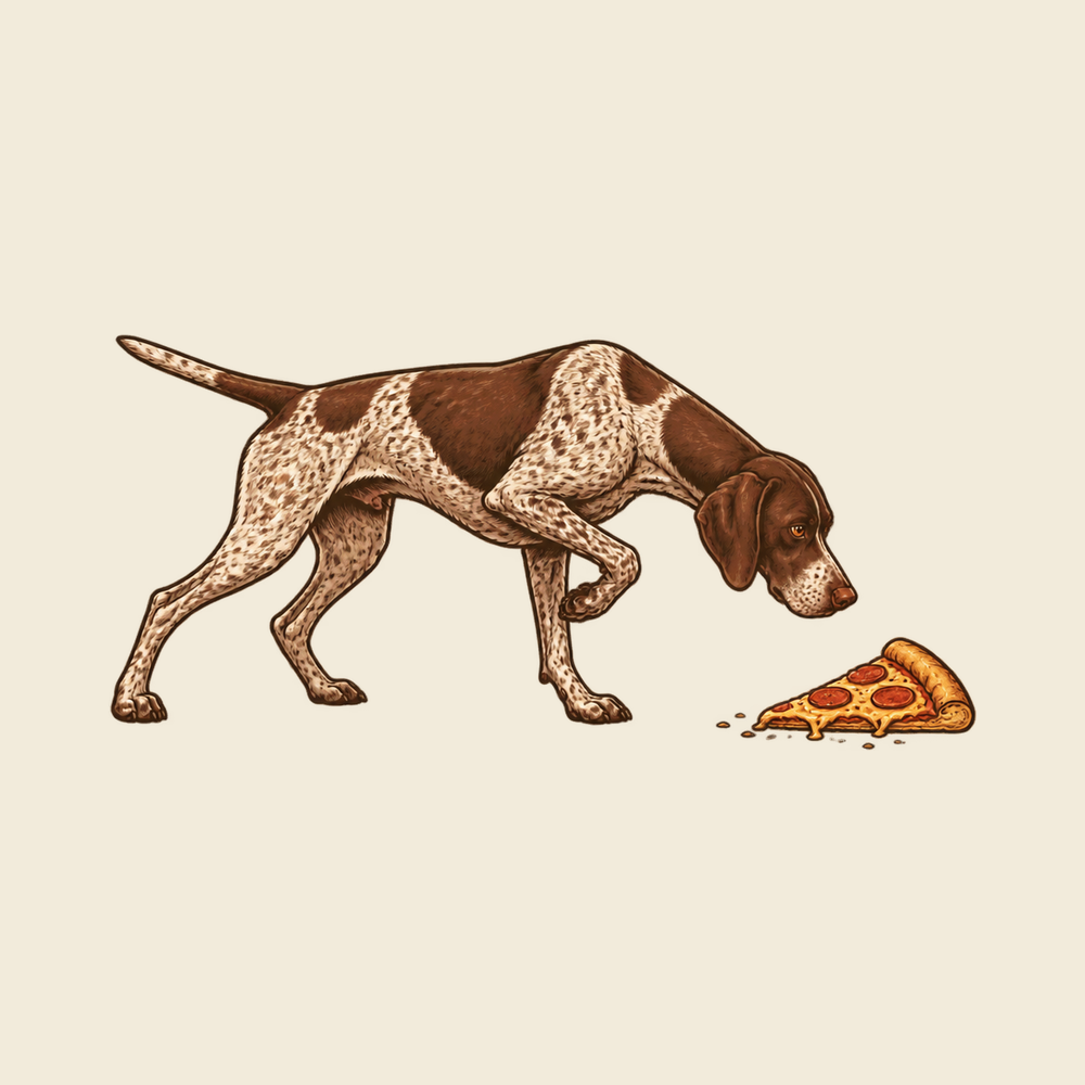 german shorthaired pointer shirt German Pointer Pizza Point