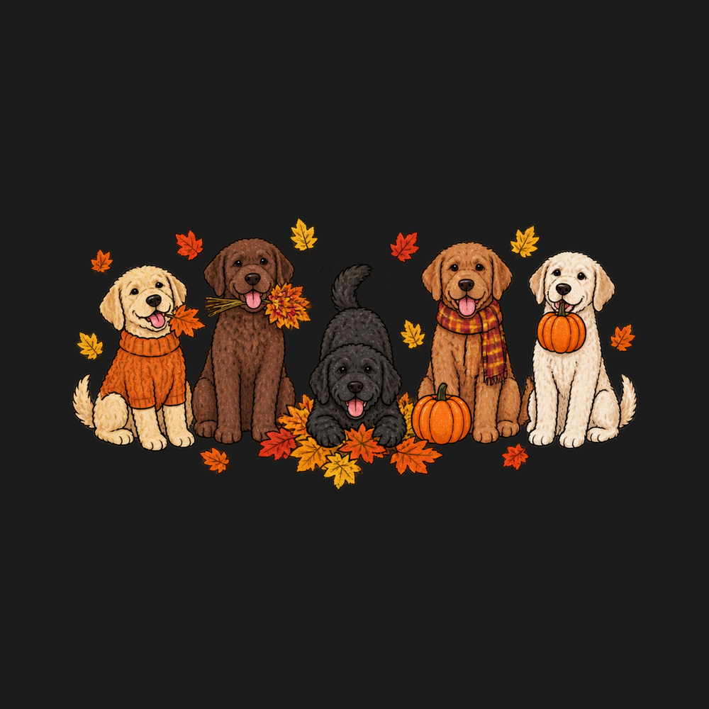 Colorful Labrador Fall Activities Comfort Colors Garment-Dyed Tee
