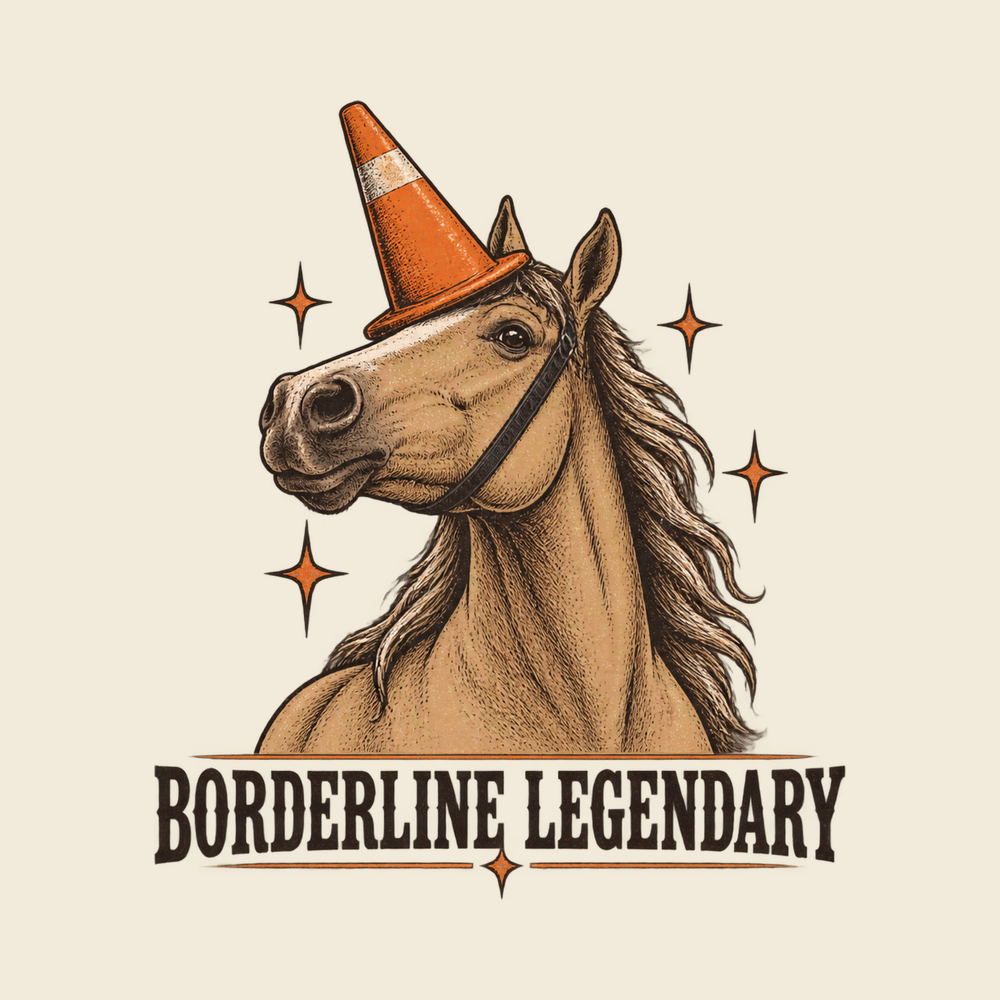 Traffic Cone Horse Unicorn Funny Horse Sweatshirt Graphic Shirt