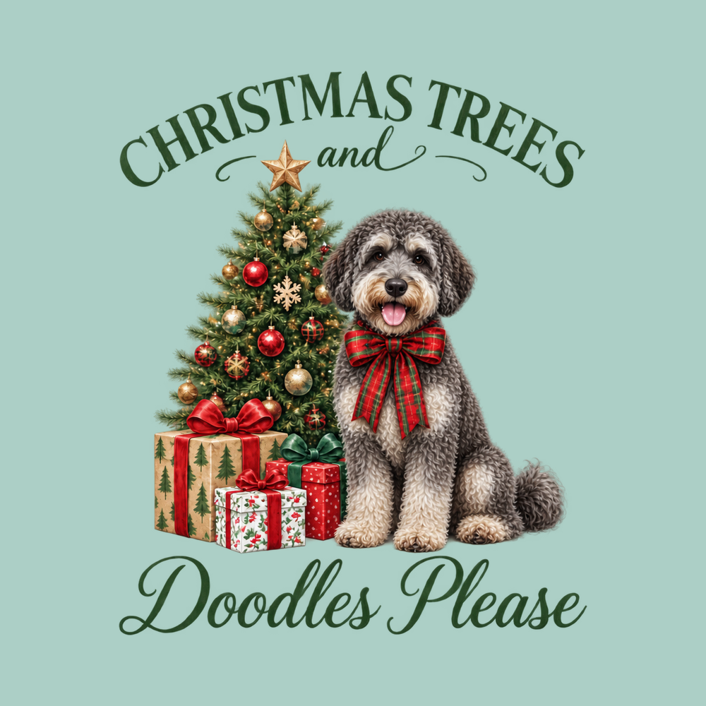 Schnoodle Christmas Tree Gifts Shirt | Holiday Dog Lover T-Shirt