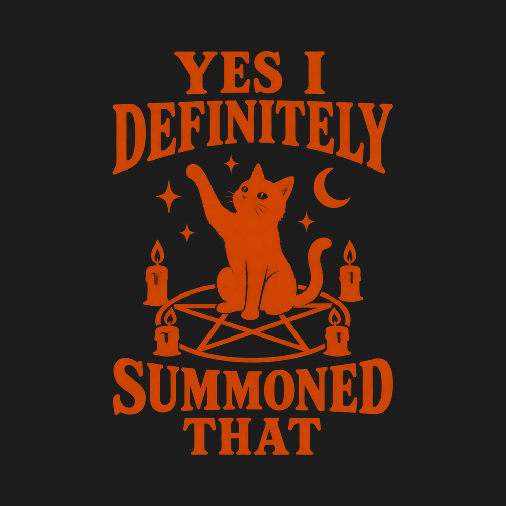 Summoned That Cat Pentagram Ritual Spooky Season Shirt