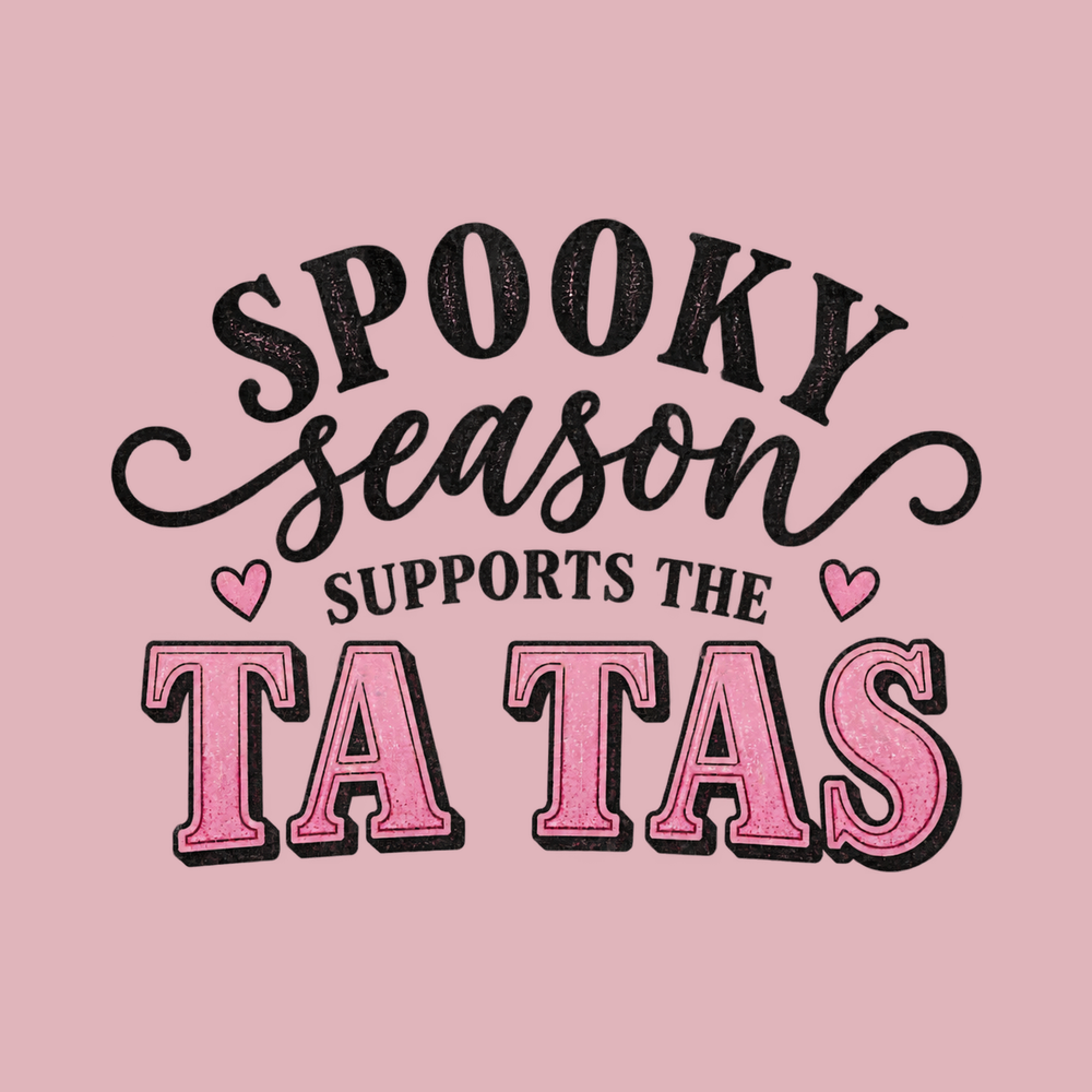 Spooky Season Supports Ta Tas Pink October Breast Cancer Shirt