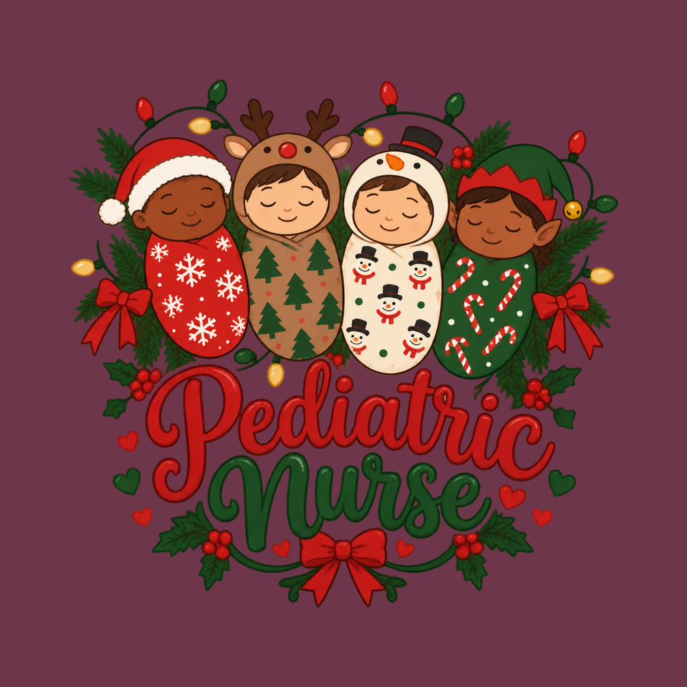 Pediatric Nurse Christmas Babies Peds Shirt Nurse Christmas Gift