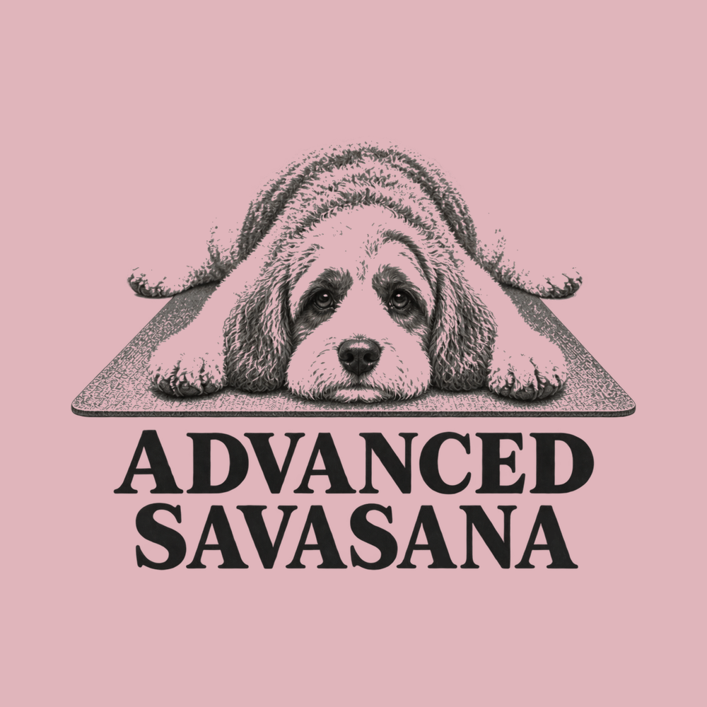 Cavapoo Advanced Savasana Yoga Workout Shirt Funny Dog Lover Tee